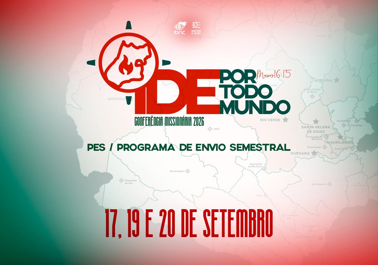 Arte da campanha Conferência Missionária Setembro/2026